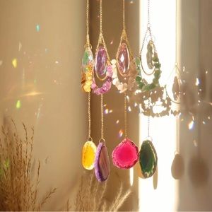 crystal suncatcher, window decor, bedroom decor